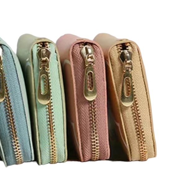 Minnie Mickey Mouse Wristlet Clutch  Convertible Long Wallet Tan Champagne Gold - Picture 7 of 16